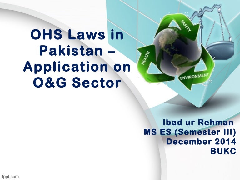 Safety and health laws in pakistan