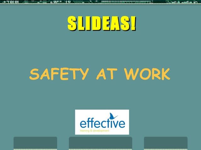 Safety at Work