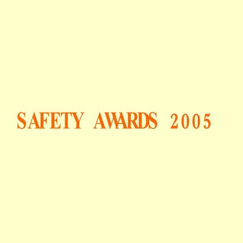 Safety Awards