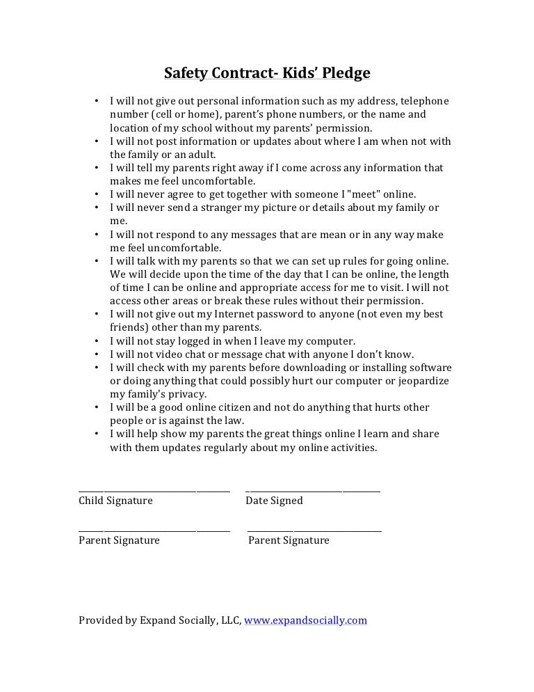 Safety Contract For Kids Online Usage safety-contract-for-kids-online-usage