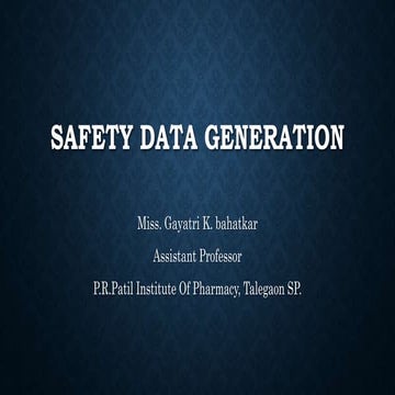 safety data generation.pptx