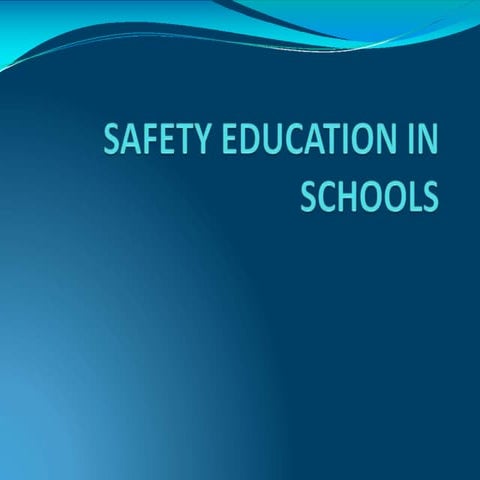 Safety & security in school | PPTX