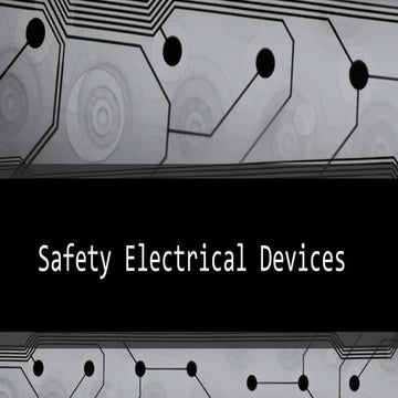 Safety electrical devices