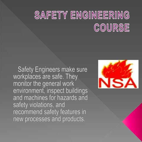 Safety engineering | PPTX