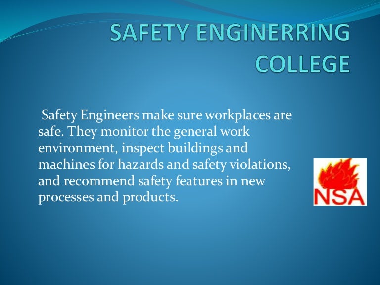 Safety engineering