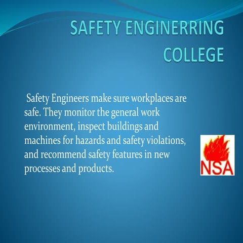 Safety engineering 