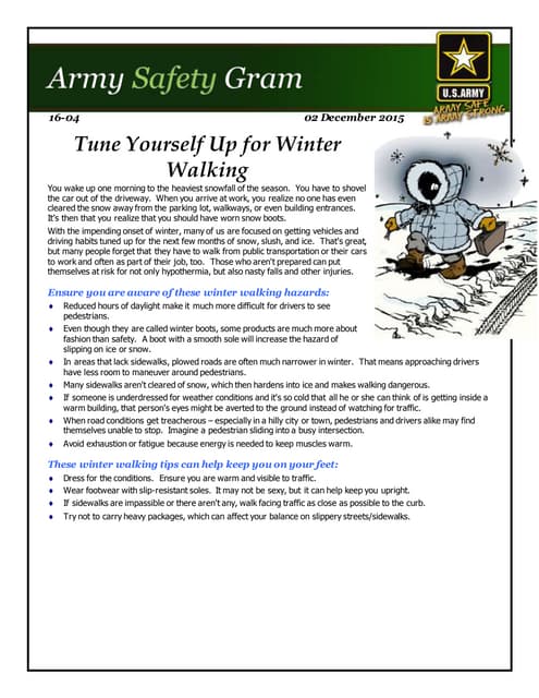 Safety gram 11 11 spring safety tips | PDF