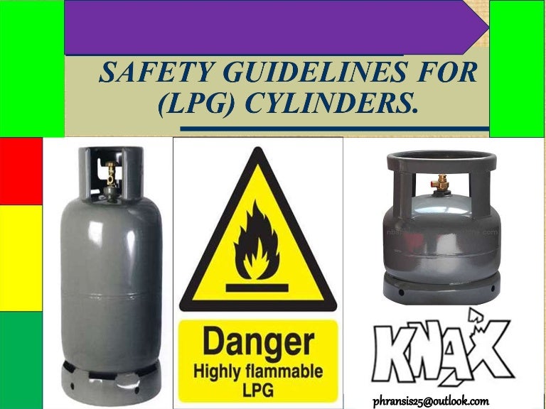 Safety guidelines for (lpg) cylinders.