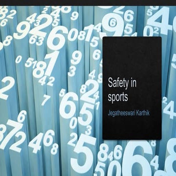 Safety in sports