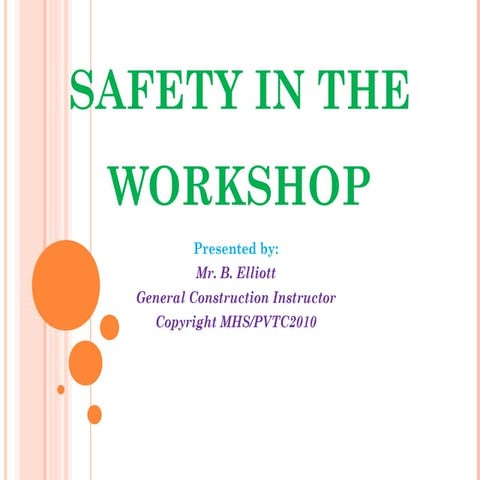 Safety in the workshop final