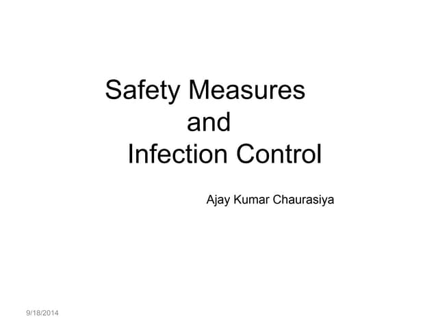 Infection control in pathological laboratory | PPTX
