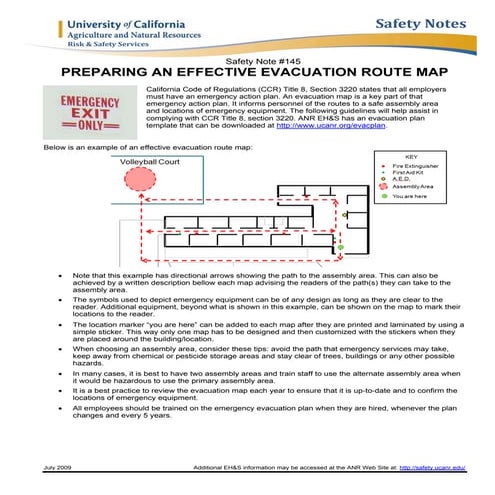 ToolboxTalk - evacuation map