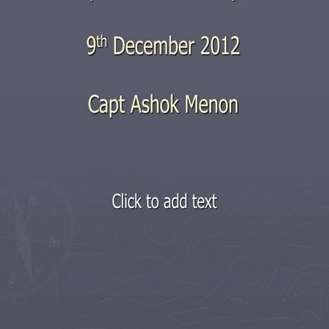 Safety of navigation