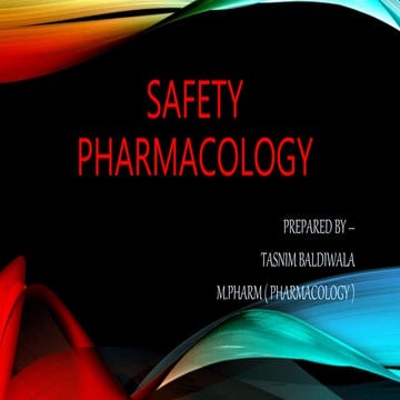 Safety pharmacology by tasnim