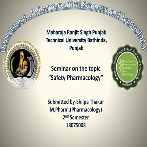 Safety pharmacology ppt