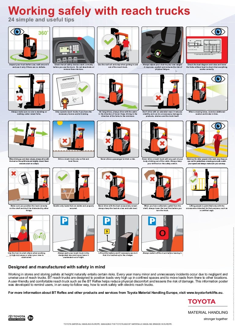 TMHE’s Safety Advice for Operating Reach Forklifts