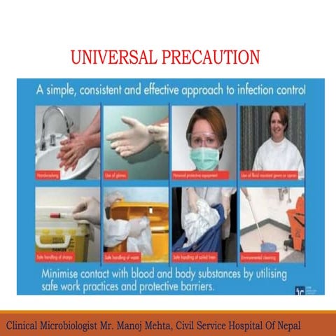 Safety precautions and infection control by Manoj.pptx