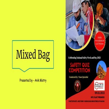 Safety Quiz 2023 - Anik Mistry - Quizzihal