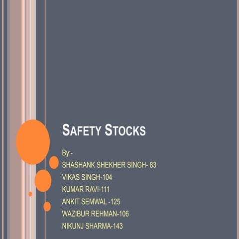 Safety stocks final