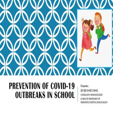 Prevention of COVID-19 Outbreaks in School | PPT