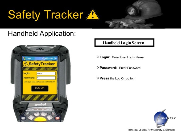Snively Inc Safety Tracker Handheld