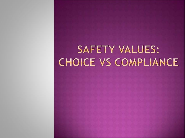 Safety Values