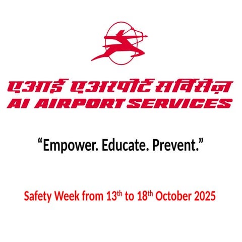 Safety Week presentation AI Airport setvices
