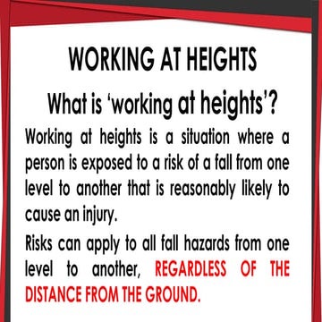 Working at Height - Falling Objects | PPSX