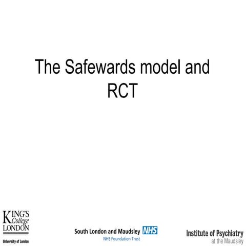 The Safewards Model and Trial: Reducing Conflict and Containment in ...