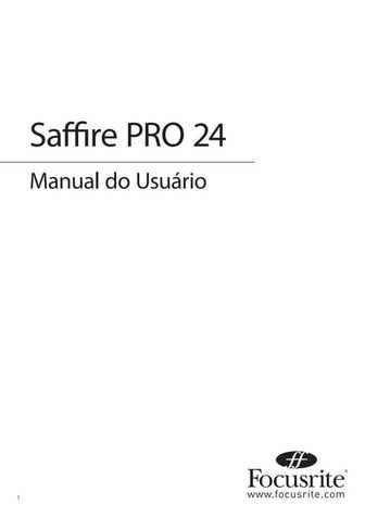 Manual Da Interface Focusrite Scarlett 2i2 (PORTUGUÊS) | PDF