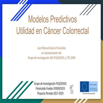 Modelos Predictivos y su Utilidad en Cáncer Colorrectal