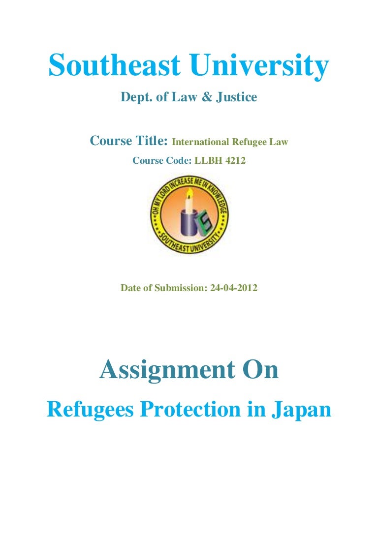 Assignment On Refugees Protection in Japan