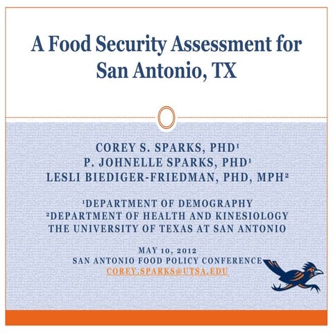 San Antonio Food Insecurity Assessment
