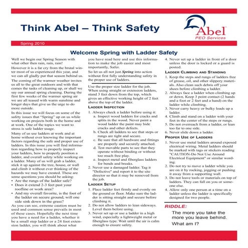 Ladder safety | PPTX