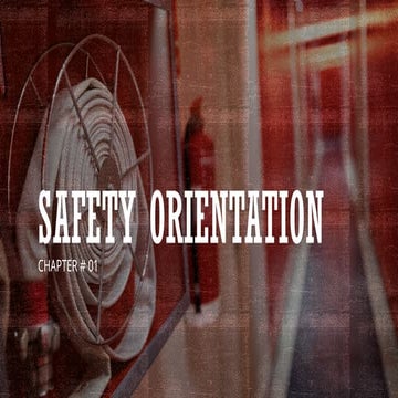 Saftey Orientation Training Certificate.