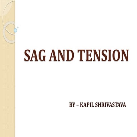 Sag and tension