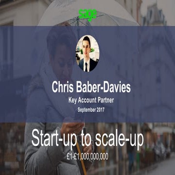 Sage – From start up to Scale Up