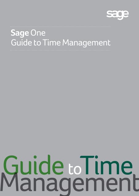 Guide to Time Management
