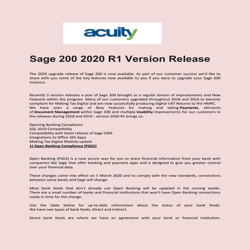 Sage 200 2020 r1 version release