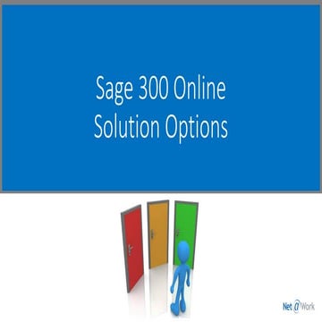 Sage 300 Online Solution Options