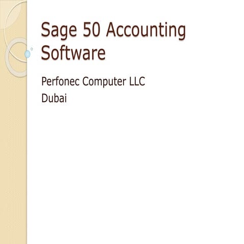 Sage 50 accounting software
