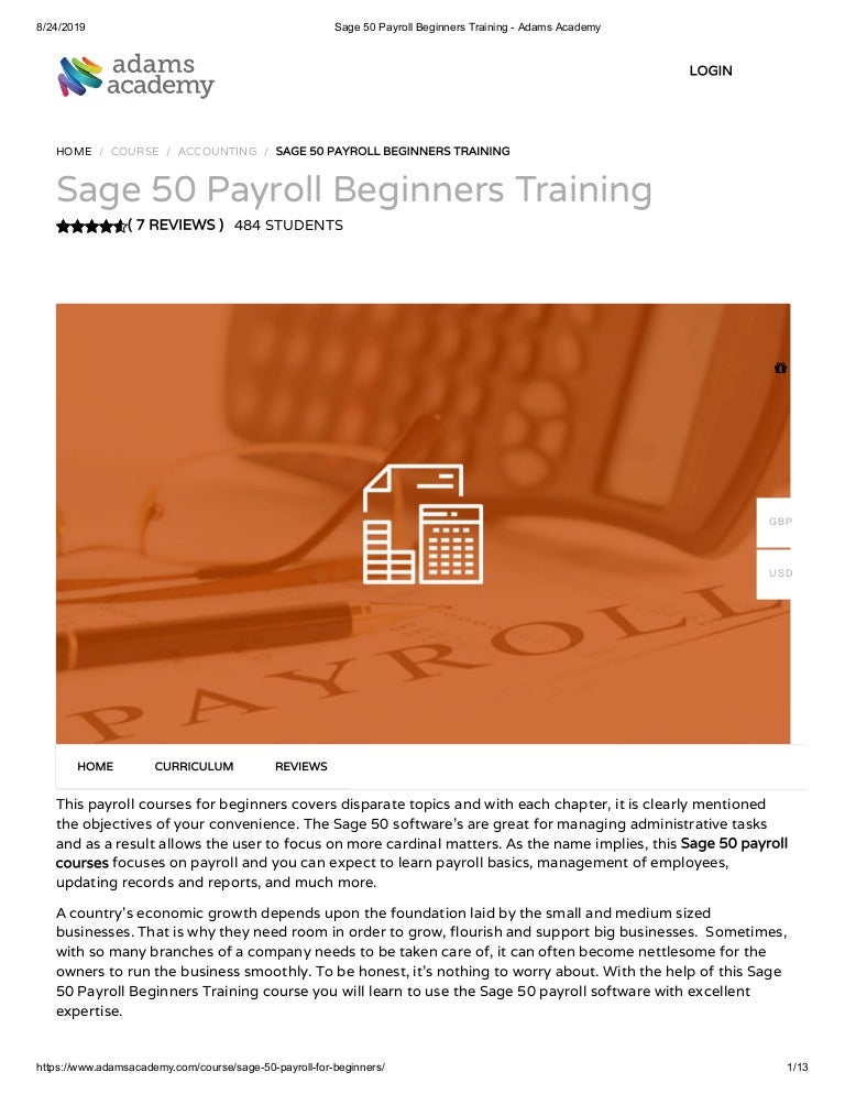 Payroll Courses for Beginners