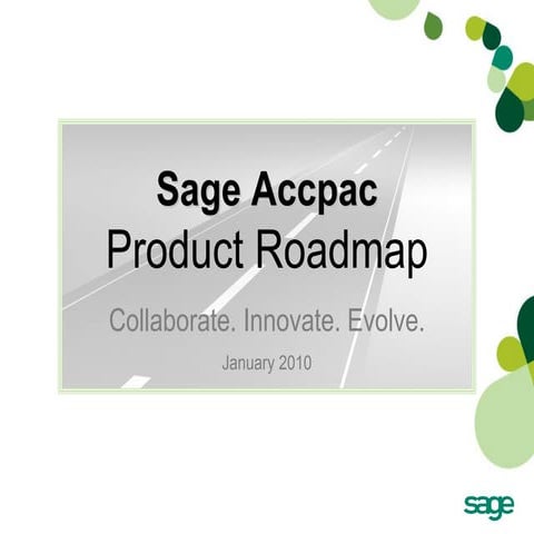 Sage Accpac Roadmap   January 2010