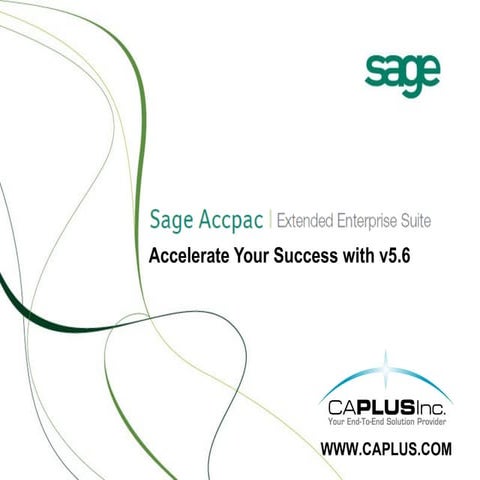 Sage Accpacv5.6 Whats New