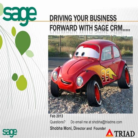 Sage crm introduction by Triad Software