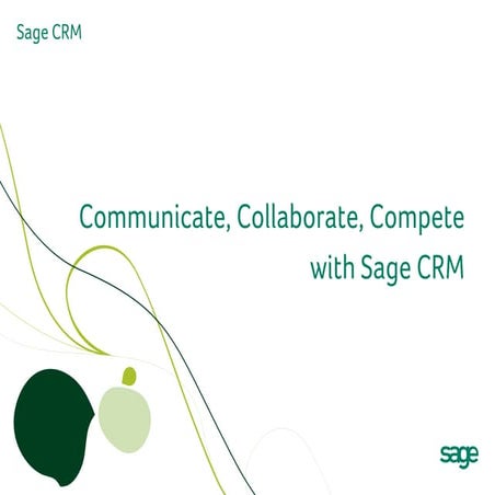 Sage CRM v7.1 Product Brochure
