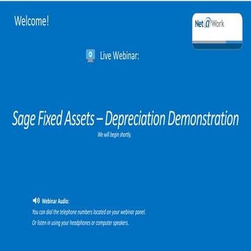 Maintaining Control and Compliance of your Fixed Assets with Sage Fixed Assets