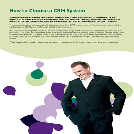 Sage - HOW TO CHOOSE A CRM