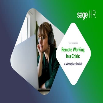Remote Working in a Crisis: A Workplace Toolkit [White Paper]