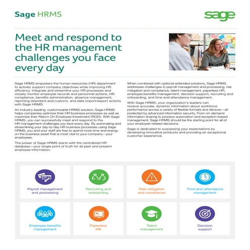 Meet and respond to the HR management challenges you face every day